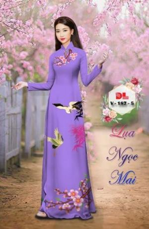 Vải áo dài lụa ngọc mai cao cấp V 187