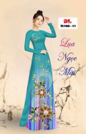 Vải áo dài lụa ngọc mai cao cấp TU 166 của Vải Áo Dài Kim Ngọc.