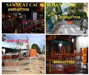 Hàng rào giãn cách, Hàng rào khu cách ly Covid, Hàng rào có sẵn 1mx2m, 1,2mx2m