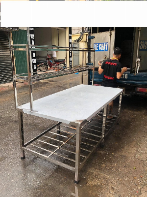 Kệ bếp inox 2 tầng