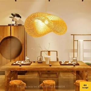 Đèn Mây Tre: Mẫu đèn mây tre đan nghệ thuật trang trí phòng khách BA5018 430.000 VND