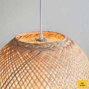 Đèn Mây Tre: Đèn lồng mây tre hình lọ BAN4040 tại Tp.HCM