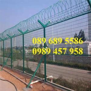 Cung cấp Dây thép gai hình dao bọc PVC, Dây gai bọc nhựa 45cm, 60cm