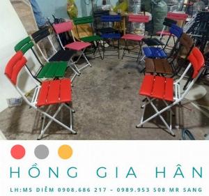 Ghế Xếp Nhiều Màu Cho Quán Trà Sữa, Cafe HGH