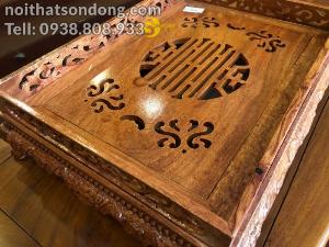 Khay trà gỗ hương lớn – KT01