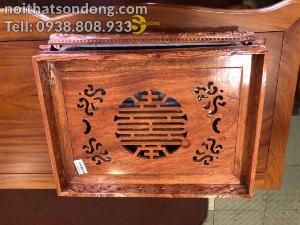 Khay trà gỗ hương lớn – KT01