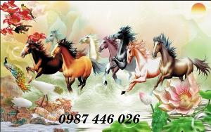 Tranh gạch men ngựa mã đáo thành công HP1052