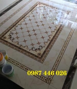 Gạch thảm sảnh- gạch lát nền trang trí phòng khách rộng HP0295