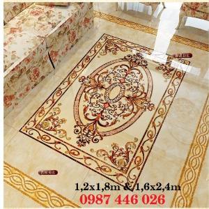 Thảm gạch sàn trang trí nội thất phòng khách đẹp HP10598