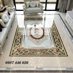 Thảm gạch sàn trang trí nội thất phòng khách đẹp HP10598