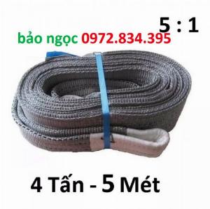 Dây cáp vải 4 tấn dài 5 mét bản 100mm