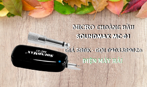 Micro choàng đầu SoundMax MC-01 trợ giảng, thuyết trình, Karaoke đều được