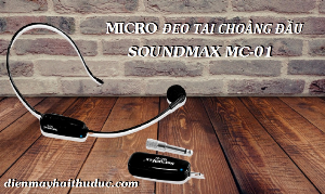 Micro choàng đầu SoundMax MC-01 trợ giảng, thuyết trình, Karaoke đều được
