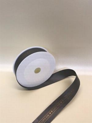 Ruy băng lụa cao cấp 2,5F màu đen in chữ Love you - PLNK04