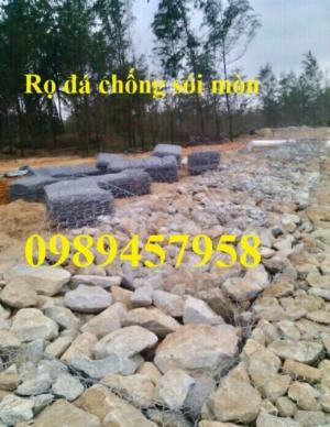 Rọ đá mạ kẽm hoặc Rọ đá bọc nhựa