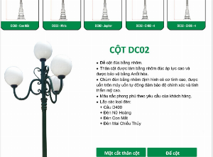 Cột đèn trang trí đô thị Ngọc Khôi
