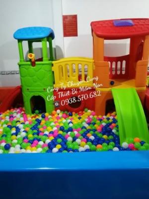 Cầu trượt 2 khối