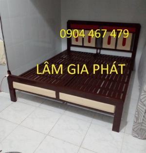 Giường sắt hộp giá rẻ màu nâu 1m2