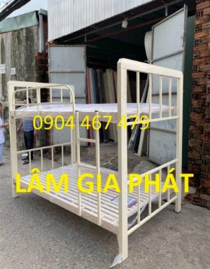 Giường tầng hộp giá rẻ 1m2x1m2 màu kem