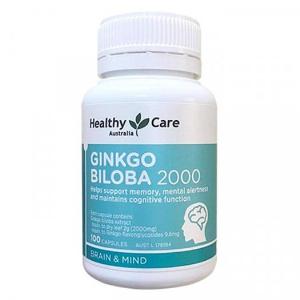 Viên bổ não Ginkgo Biloba 2000 mg Healthy Care của Úc 100 viên