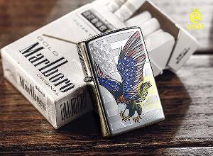 Bật lửa in hình đại bàng và lá cờ Zippo 28449