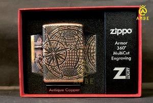 Bật lửa Zippo 29853 địa cầu
