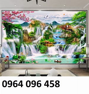 Tranh gạch ốp tường 3d phong cảnh - SNM7