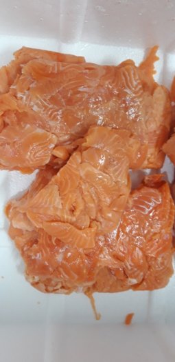 Cung cấp sỉ thịt rẻo cá hồi không da, không xương cho đơn vị kinh doanh cháo dinh dưỡng