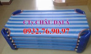 Giường mầm non ngủ trưa cho bé