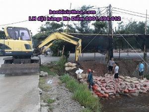 Bao đắp bờ đê, kè công trình