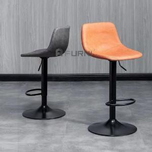 Ghế đảo bếp đẹp hiện đại lưng tựa nệm bọc da simili tăng giảm độ cao CB2272A-P