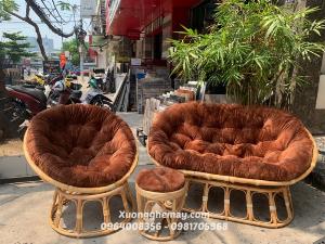 Ghế lười thư giãn papasan mây tre
