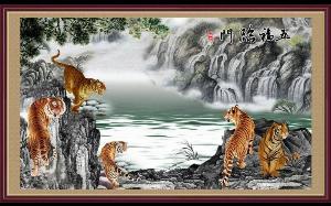 Tranh hổ - gạch tranh hổ 3d - BNM87
