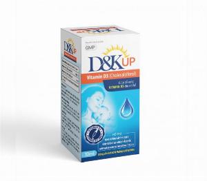 D&Kup – Bổ Sung Vitamin D3 & K2, giảm nguy cơ còi xương