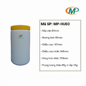 Hũ Nhựa 500ml Hóa Chất