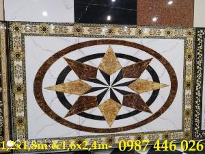 Gạch thảm nền nhà trang trí đẹp phòng khách HP584