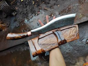 Dao parang chuẩn phúc sen, thông số lưỡi dài 28cm, độ dày lưỡi 5li chuyên phát chặt...