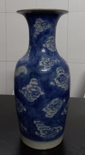 Bình rồng Lái Thiêu xưa cao 36cm