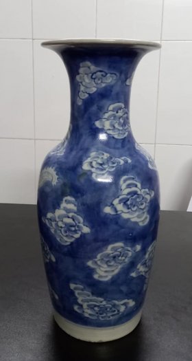 Bình rồng Lái Thiêu xưa cao 36cm