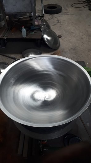 Chảo xào thức ăn inox loại lớn HM 02 Hải Minh