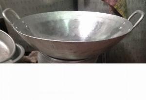 Chảo xào thức ăn inox loại lớn HM 02 Hải Minh