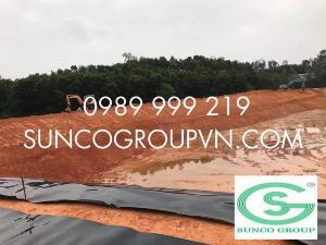 Sử dụng bạt đen hdpe 2 mặt cho công trình lót hầm,lót bioga-suncogroup việt nam