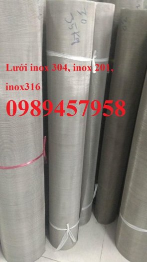 Lưới inox làm tủ bếp, Lưới inox304 chắn chuột. Lưới chắn rác, Lưới inox 304 dây 1ly