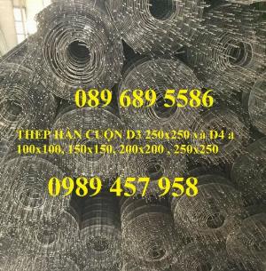 Lưới thép hàn chống thấm D3, D4, Lưới chống nứt bê tông phi 3, phi 4 a 200x200, 250x250