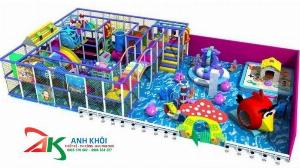 Lắp đặt khu vui chơi nhà banh trong nhà