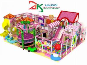 Lắp đặt khu vui chơi nhà banh trong nhà