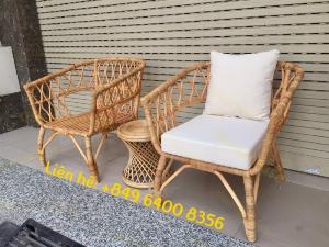 Ghế mây tre cho quán cafe tại xưởng mây tre sản xuất