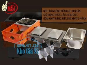 Bán nồi lẩu ly 18 ngăn kiểu Nhật - Nồi bán lẩu ly xiên que 18 ngăn giá tốt