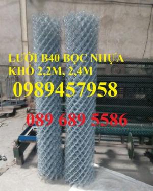 Lưới mắt cáo bọc nhựa, Lưới thép bọc nhựa ô 50x50, 60x60 khổ 1,8m, 2m, 2,2m và 2,4m