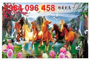 Gạch 3d ốp tường phong thủy mã đáo thành công - 76SNB